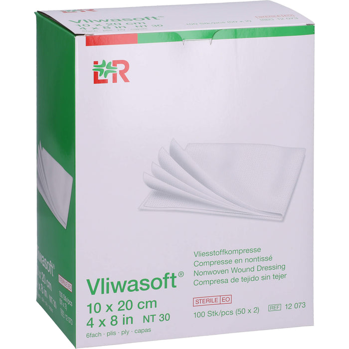 VLIWASOFT Vlieskompressen 10x20 cm steril 6l., 50X2 St KOM