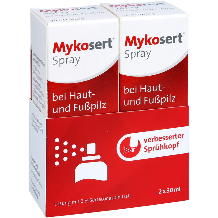 Mykosert Spray bei Haut- und Fußpilz, 60 ml Lösung