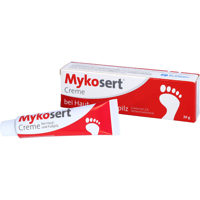 Mykosert Creme zur Behandlung von Haut- und Fußpilzerkrankungen, 20 g Crème