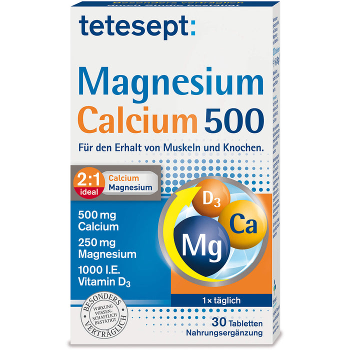 tetesept Magnesium + Calcium 500, 30 St TAB
