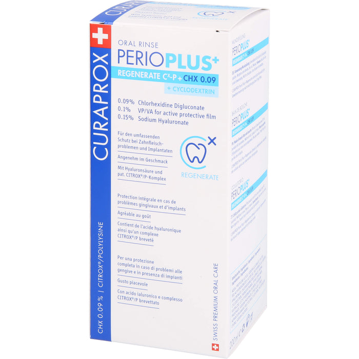 CURAPROX Perio Plus+ Regenerate Mundspülung, 200 ml Lösung