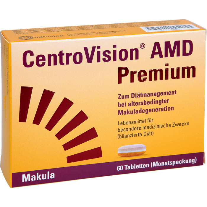 CentroVision AMD Premium Tabletten bei altersbedingter Makuladegeneration, 60 pc Tablettes