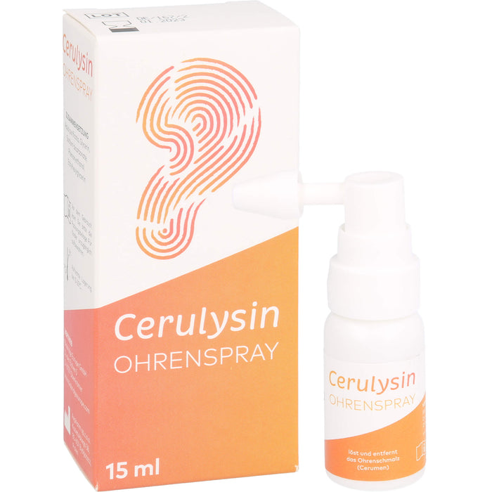 Cerulysin Ohrenspray zur regelmäßigen Reinigung des Ohres, 15 ml Solution