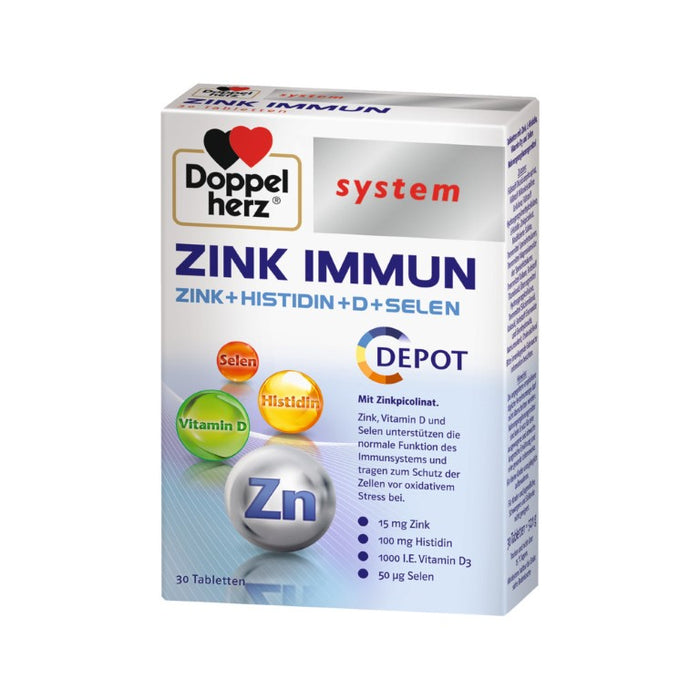 Doppelherz system Zink Immun Depot Tabletten, 30 pc Tablettes