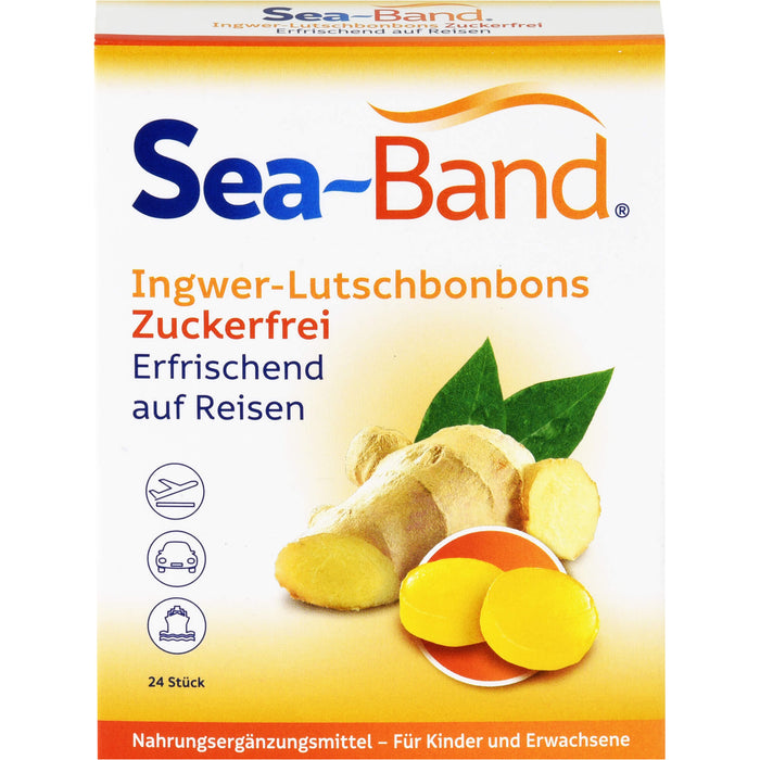 Sea-Band Ingwer-Lutschbonbons zuckerfrei, 24 pc Bonbons