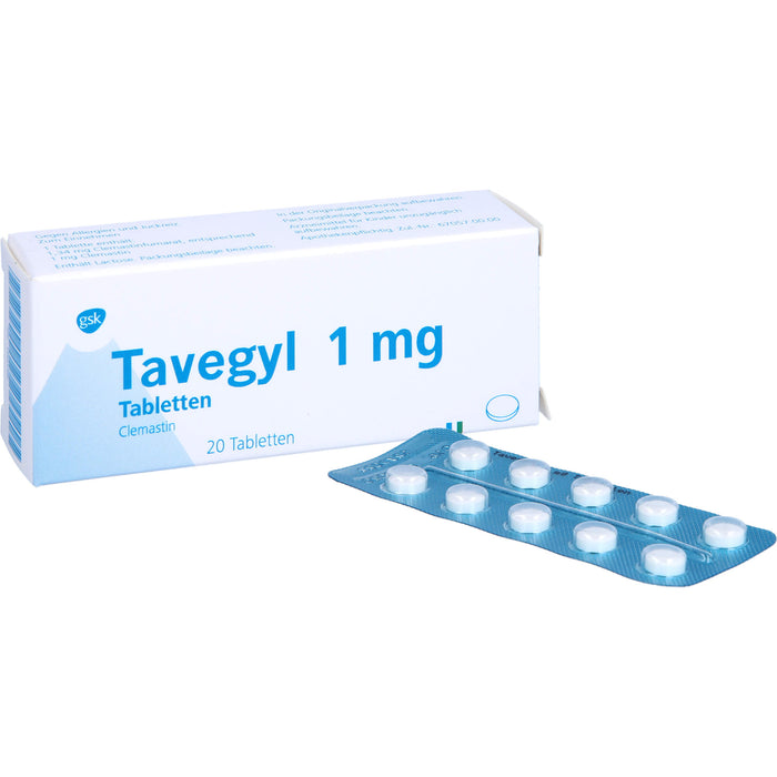 Tavegyl 1 mg Eurim Tabletten bei Allergien, 20 St. Tabletten