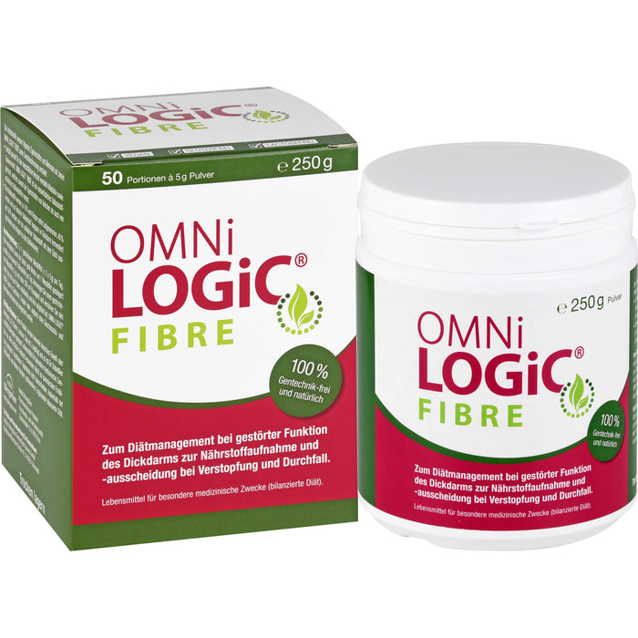 OMNi-LOGiC Fibre Pulver bei Verstopfung und bei Durchfall, 250 g Powder