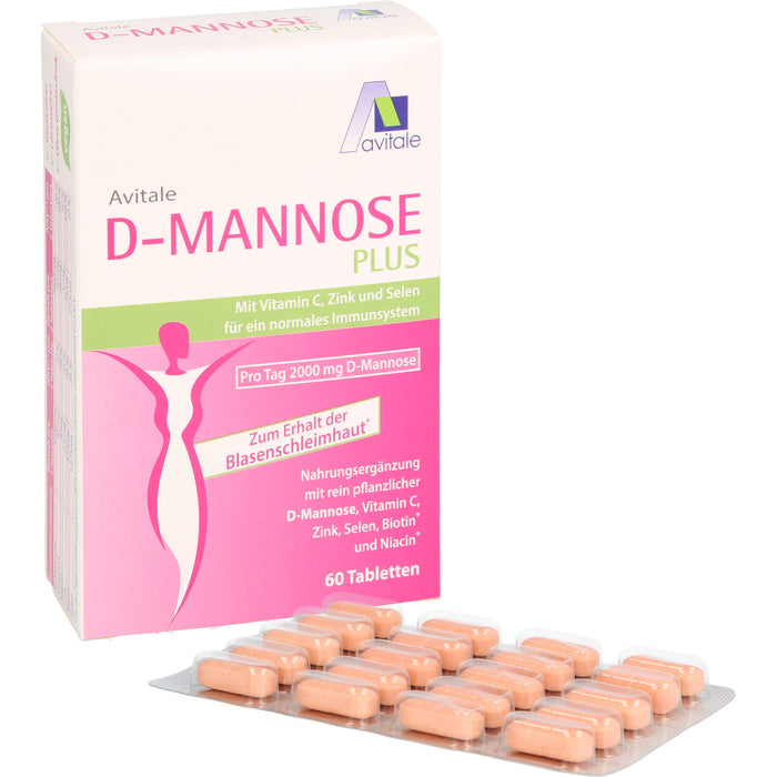 D-Mannose Plus 2000mg Tabl. m. Vit. u. Mineralst., 60 St TAB