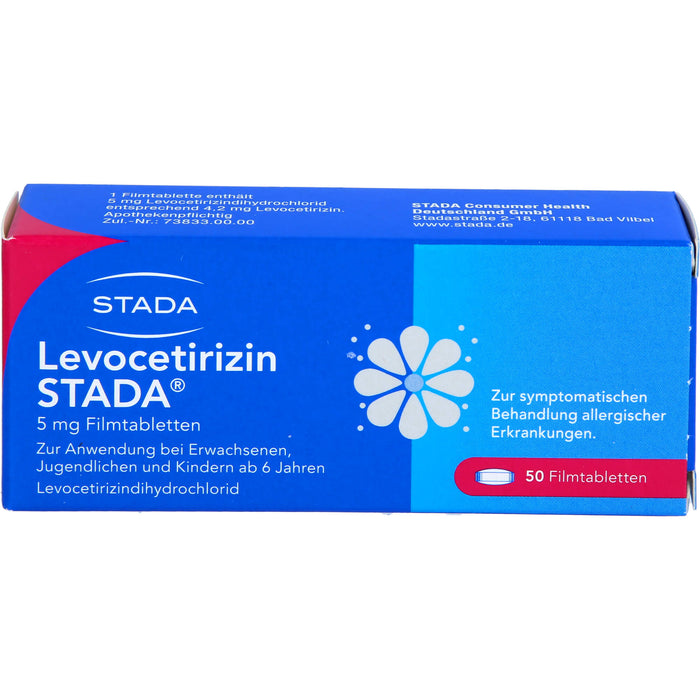 Levocetirizin STADA 5 mg Filmtabletten, 50 St FTA