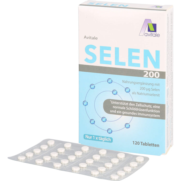 Avitale Selen 200 ug Tabletten unterstützt den Zellschutz, 120 pc Tablettes