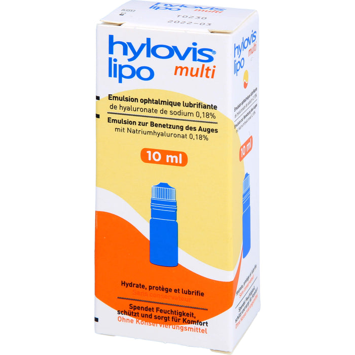 Hylovis lipo multi Augentropfen spendet Feuchtigkeit, 10 ml Solution