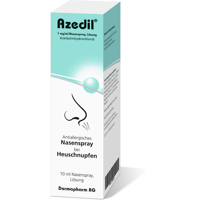 Azedil 1 mg/ml antiallergisches Nasenspray bei Heuschnupfen, 10 ml Lösung