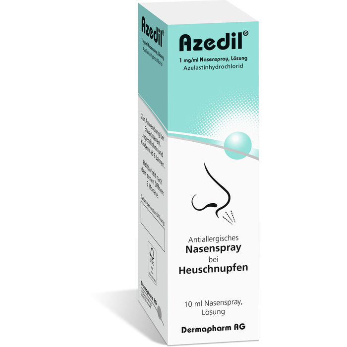 Azedil 1 mg/ml antiallergisches Nasenspray bei Heuschnupfen, 10 ml Solution