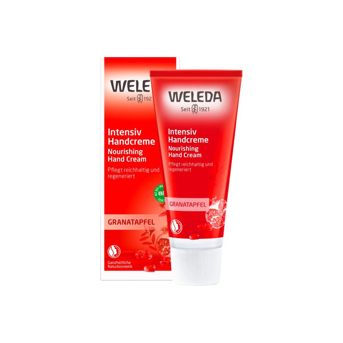 WELEDA Granatapfel Intensiv Handcreme pflegt reichhaltig & regeneriert, 50 ml Creme