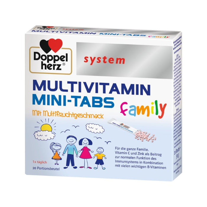 Doppelherz System Multivitamin Mini-Tabs Family, 20 pc Sachets