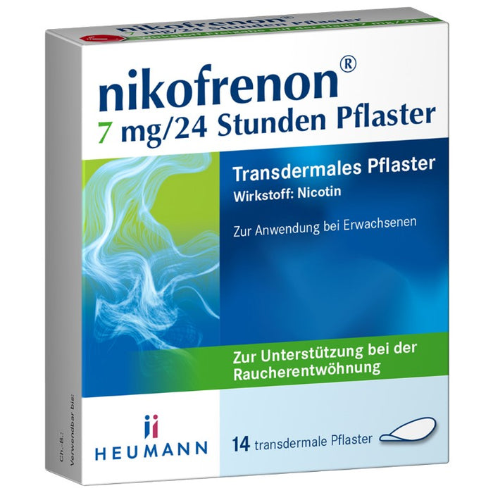 nikofrenon 7 mg/24 Stunden Pflaster, 14 pc Pansement