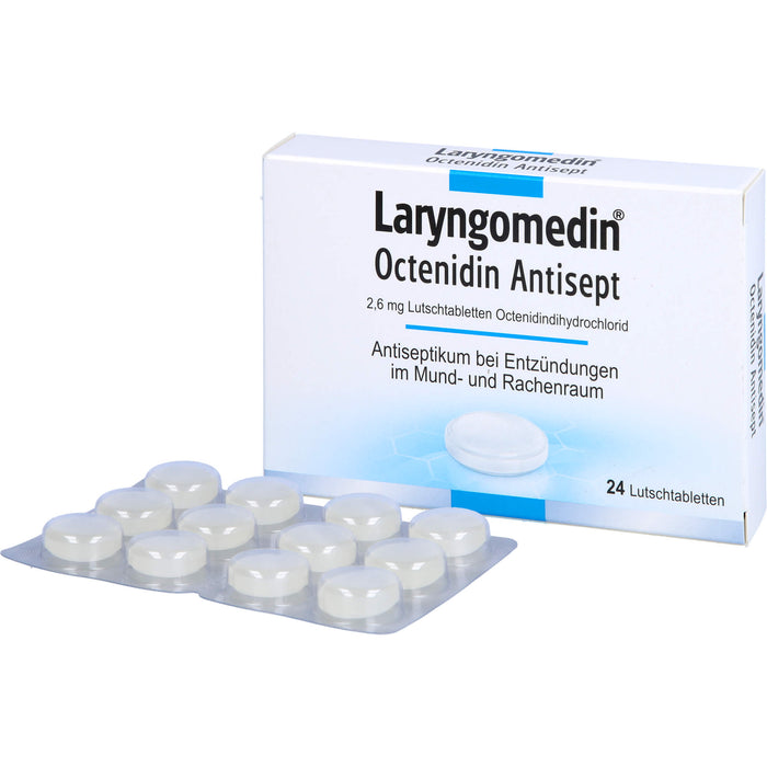 Laryngomedin Octenidin Antisept 2,6 mg Lutschtabletten, 24 pc Tablettes