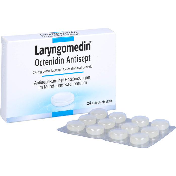 Laryngomedin Octenidin Antisept 2,6 mg Lutschtabletten, 24 pcs. Tablets