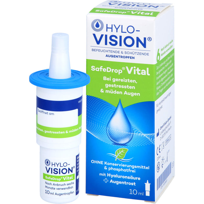 HYLO-VISION SafeDrop Vital Augentropfen, 10 ml Lösung