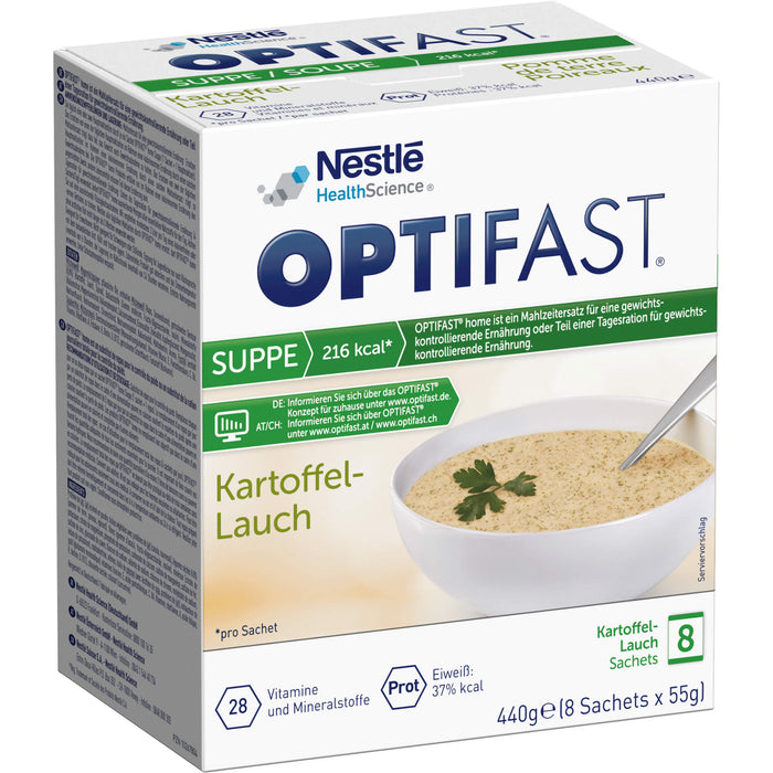 OPTIFAST home Suppe Kartoffel-Lauch Sachets, 8 pcs. Sachets