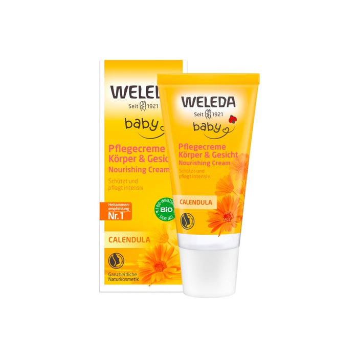 WELEDA Calendula Pflegecreme für Körper & Gesicht, 30 ml Crème