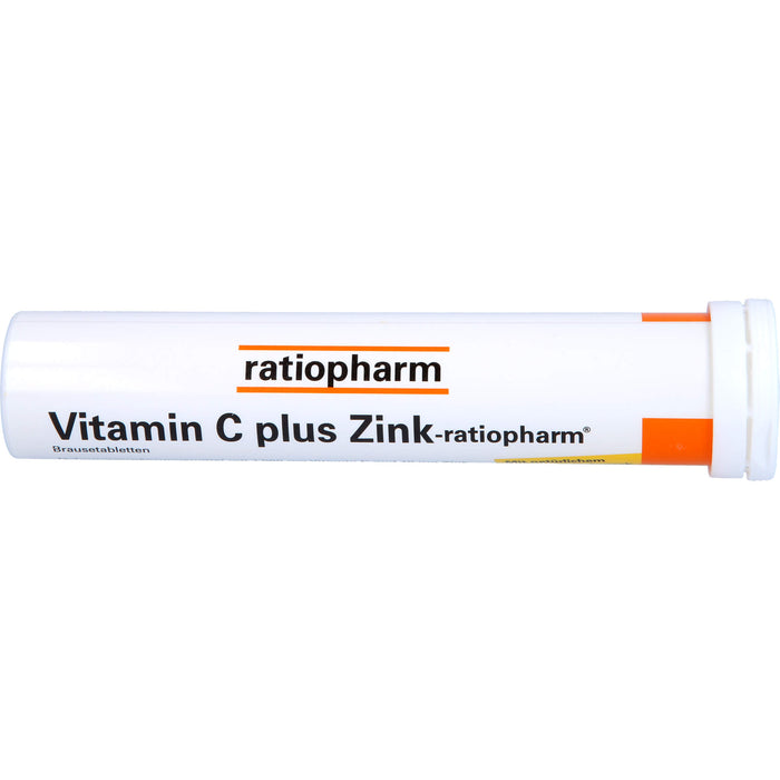 Vitamin C plus Zink-ratiopharm Brausetabletten, 40 pc Tablettes