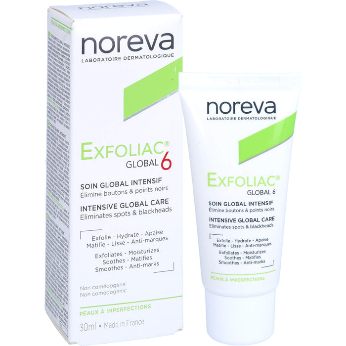 Noreva Exfoliac Global 6 Intensivpflege, 30 ml Creme