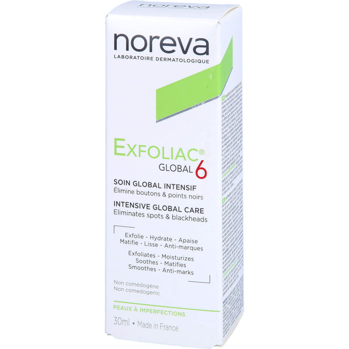 Noreva Exfoliac Global 6 Intensivpflege, 30 ml Cream