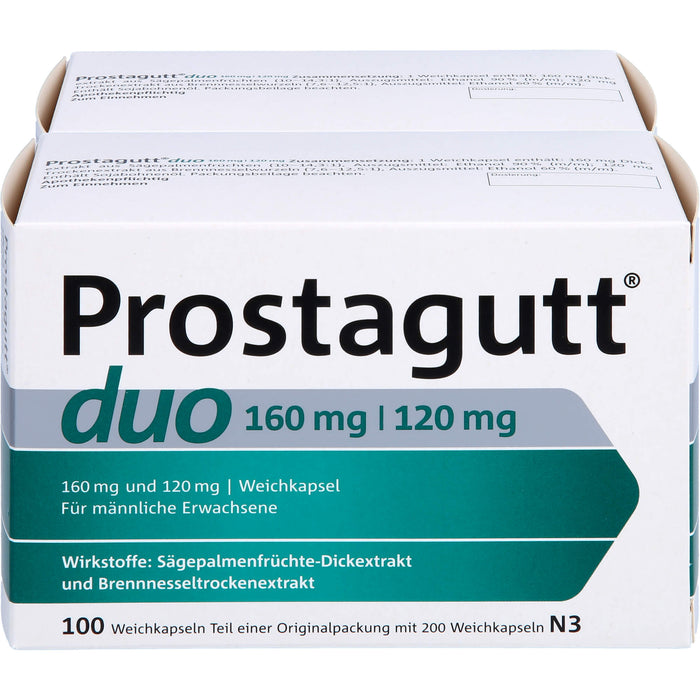 Prostagutt duo 160 mg / 120 mg, Weichkapseln, 200 St. Kapseln