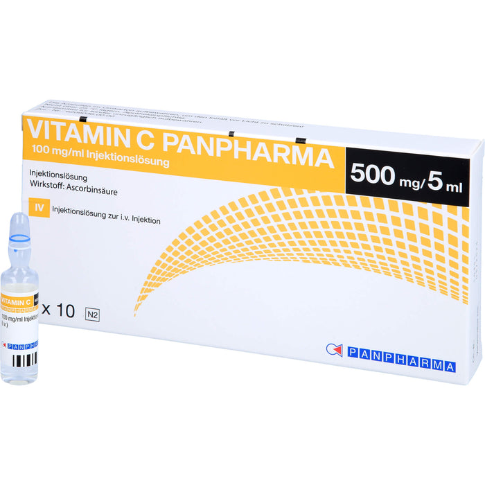 Vitamin C Panphar 100mg/ml, 10X5 ml ILO