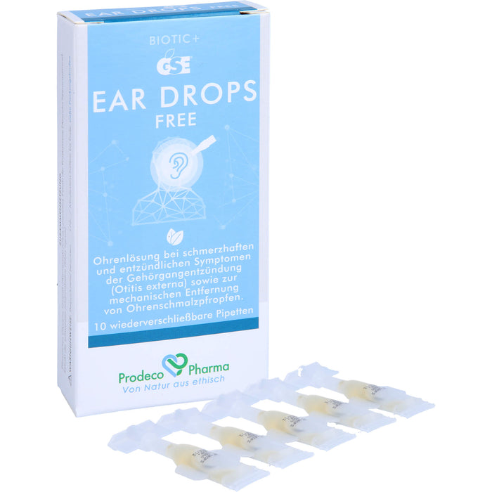 GSE EAR DROPS FREE, 10X0.3 ml OHT