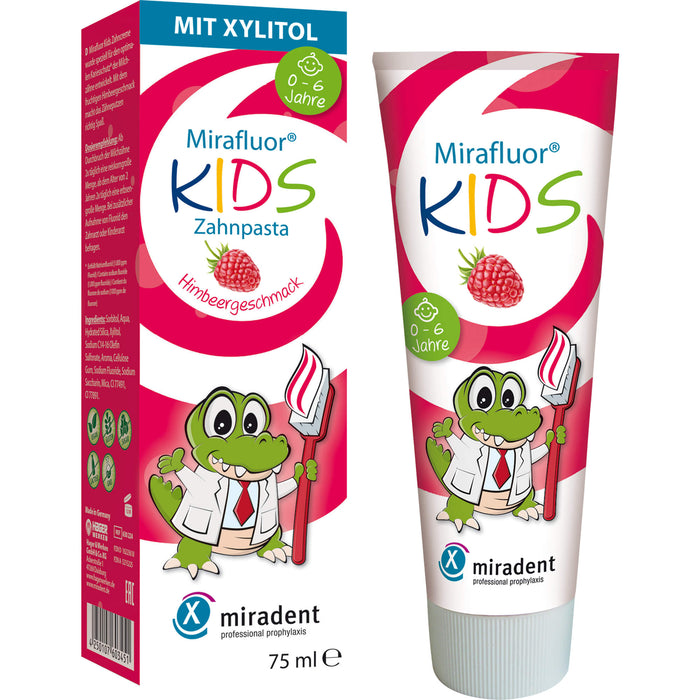 miradent Mirafluor Kids Zahncreme, 75 ml ZCR