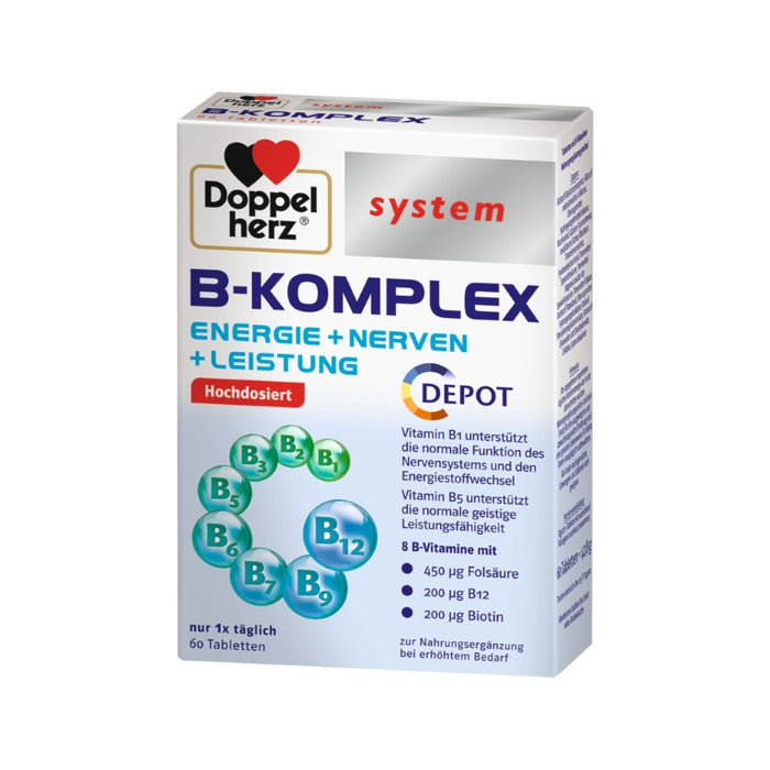 Doppelherz System B-Komplex Tabletten, 60 pc Tablettes