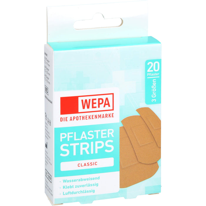 WEPA Pflaster Strips Classic wasserabw. 3 Größen, 20 St PFL