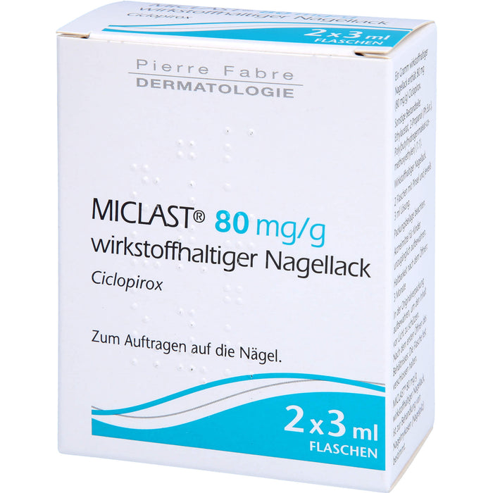 MICLAST 80 mg/g wirkstoffhaltiger Nagellack, 2X3 ml NAW