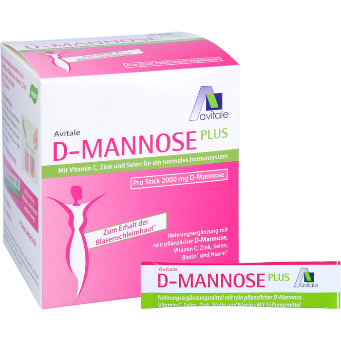 D-Mannose Plus 2000mg Sticks m. Vit. u. Mineralst., 60X2.47 g PUL