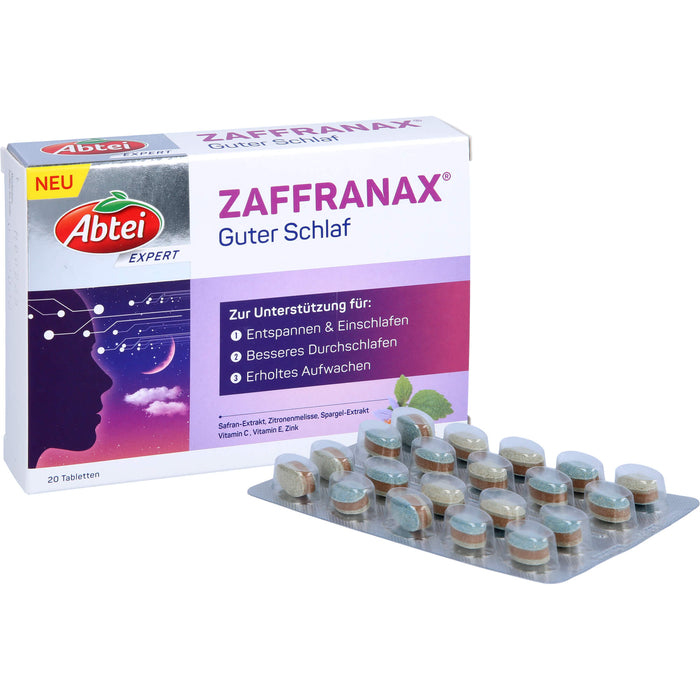 Abtei Expert ZAFFRANAX Guter Schlaf Tabletten, 20 pcs. Tablets