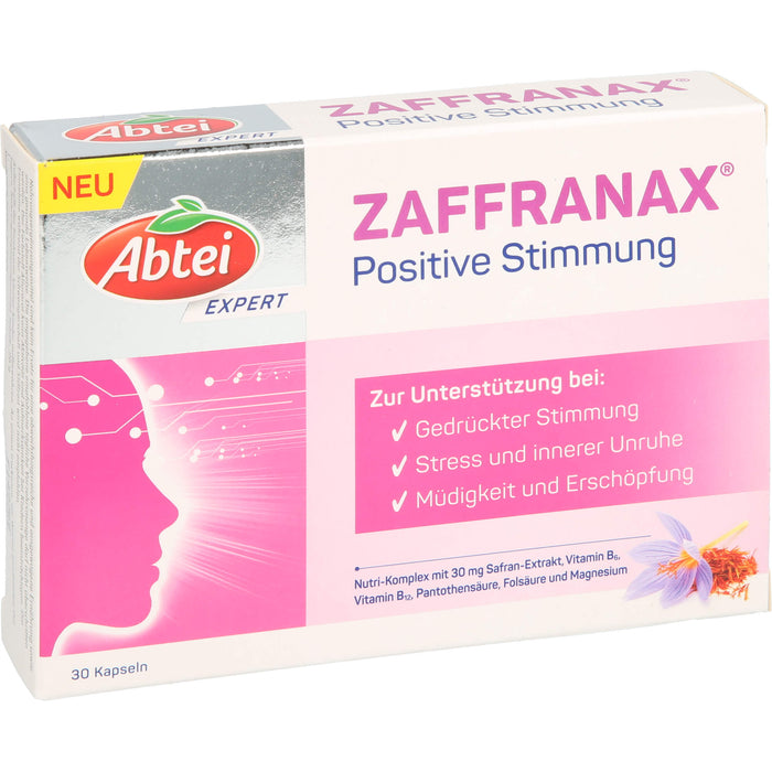 Abtei Expert ZAFFRANAX Positive Stimmung Kapseln, 30 pcs. Capsules