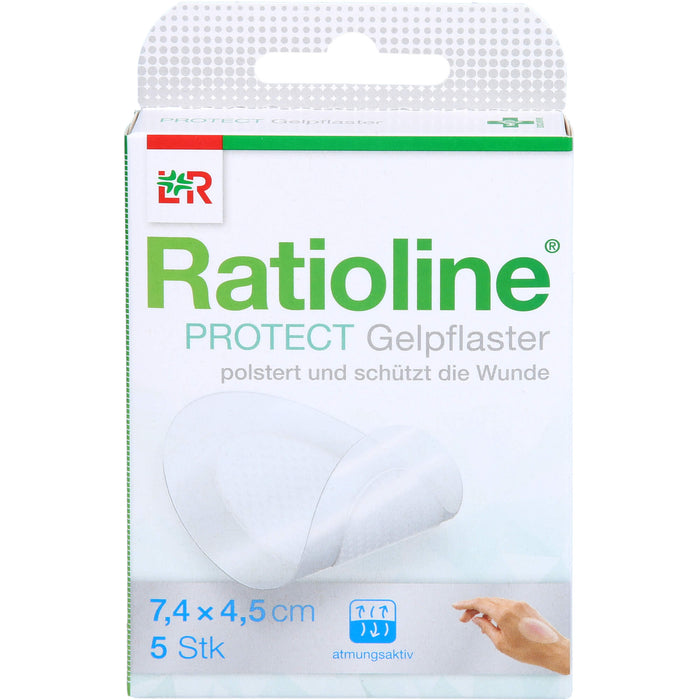 Ratioline Protect Gelpflaster 7,4x4,5 cm, 5 St PFL