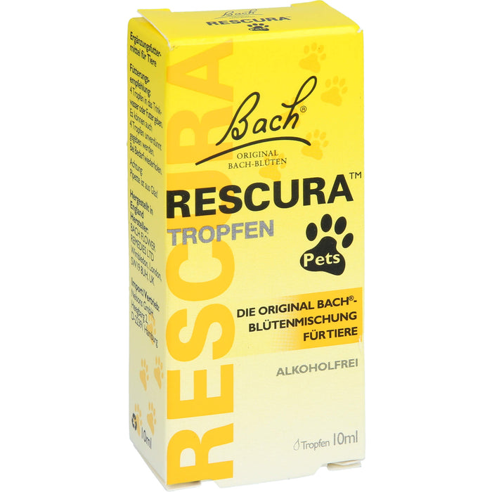 Bach Original Bach-Blüten RESCURA Tropfen Pets für Tiere, 10 ml Lösung