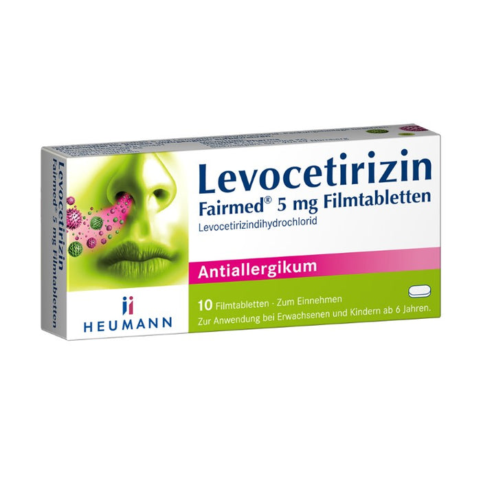 Levocetirizin Fairmed 5 mg Filmtabletten, 10 pc Tablettes