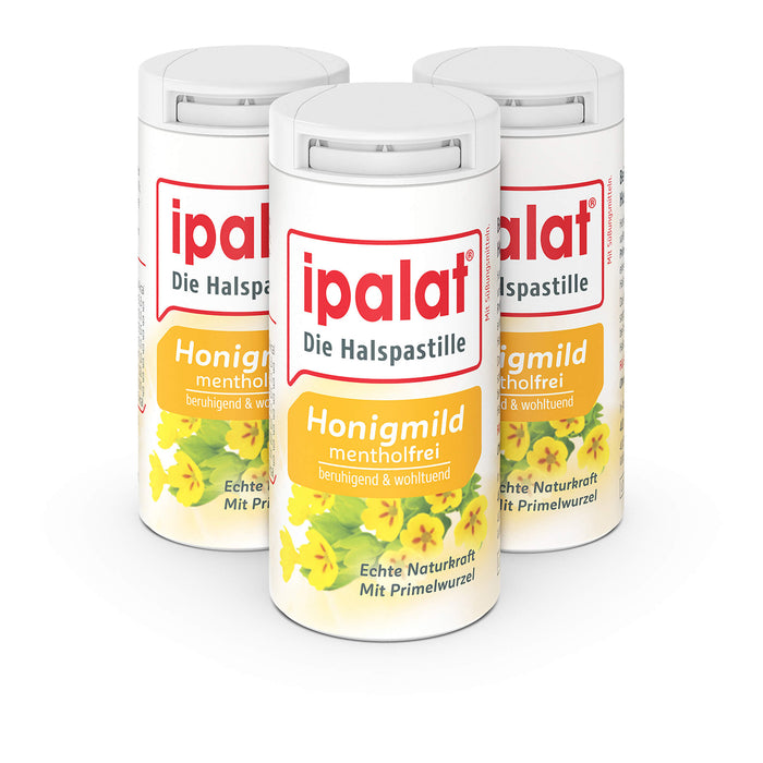 Ipalat Halspastillen honigmild o.Menthol zuckerfr., 120 St. Pastillen