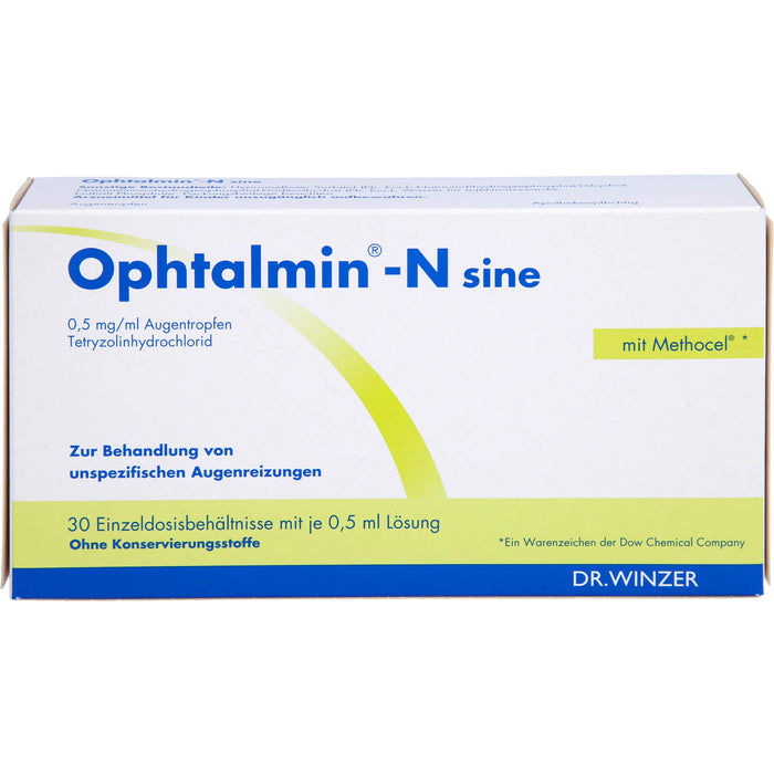 Ophtalmin-N sine, 0,5 mg/ml Augentropfen, 30 St. Einzeldosispipetten