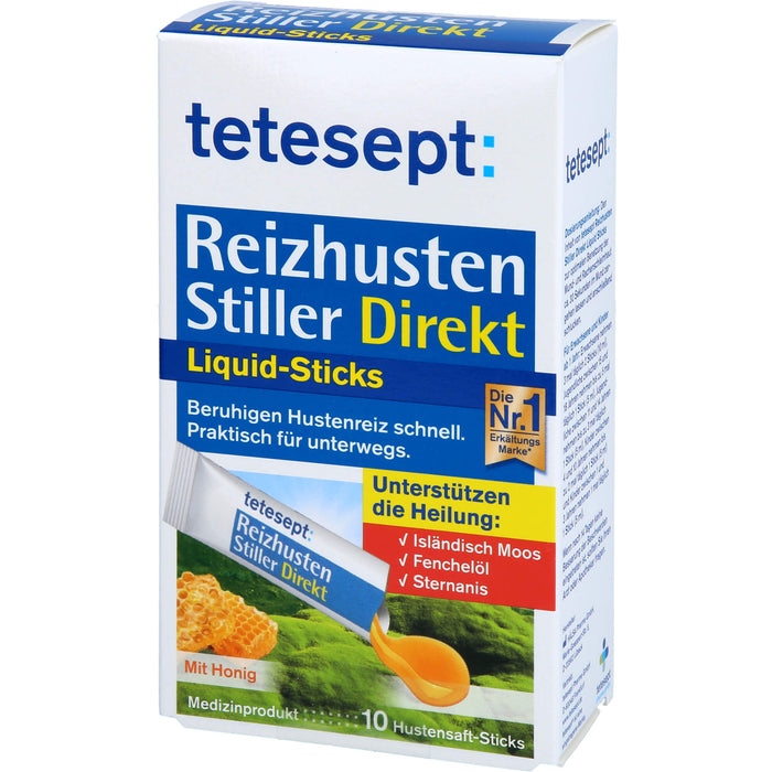 tetesept Reizhusten Stiller Direkt Liquid Sticks, 10 St BEU