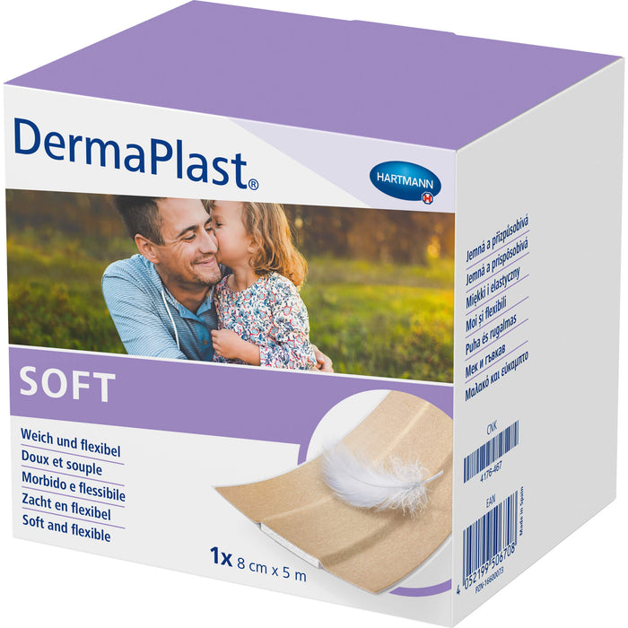 DermaPlast SOFT 8cmx5m, 1 St PFL