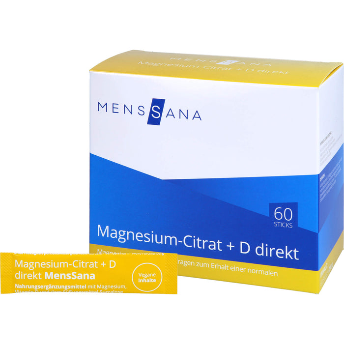 Magnesium-Citrat + D direkt MensSana, 60 St PUL