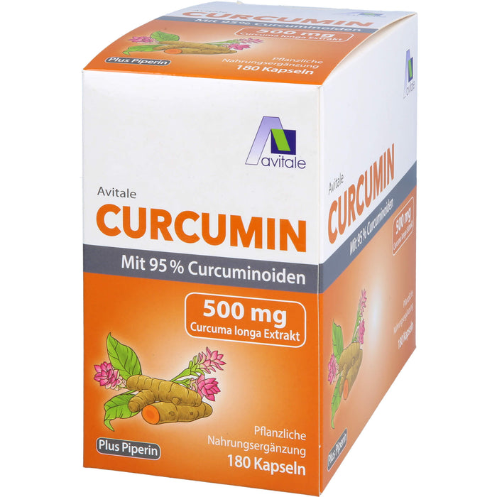 Curcumin 500 mg 95% Curcuminoide+Piperin, 180 St KAP