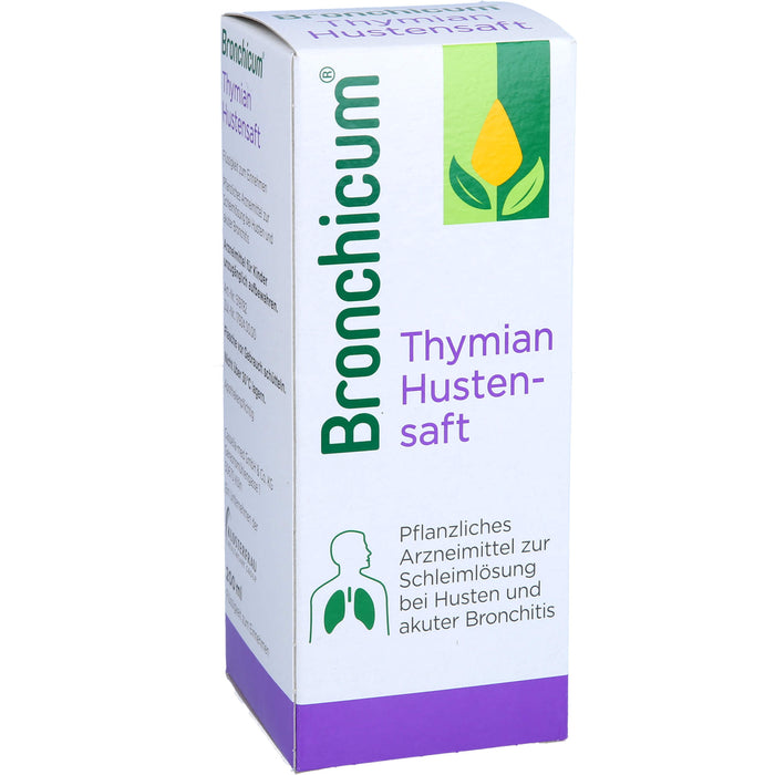 Bronchicum Thymian Hustensaft zur Schleimlösung bei Husten und akuter Bronchitis, 200 ml Lösung