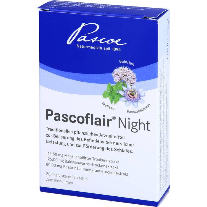 Pascoflair Night, überzogene Tabletten, 30 St UTA