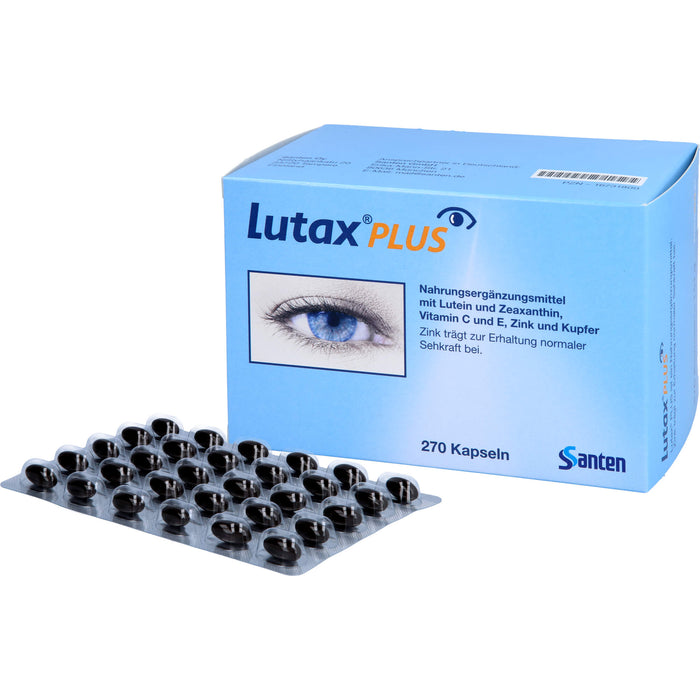 Santen Lutax Plus Kapseln zur Erhaltung normaler Sehkraft, 240 pcs. Capsules